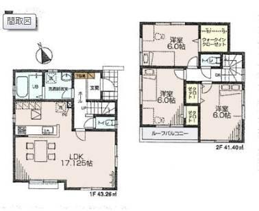 Floor plan. 38,900,000 yen, 3LDK, Land area 100.07 sq m , Building area 84.66 sq m floor plan