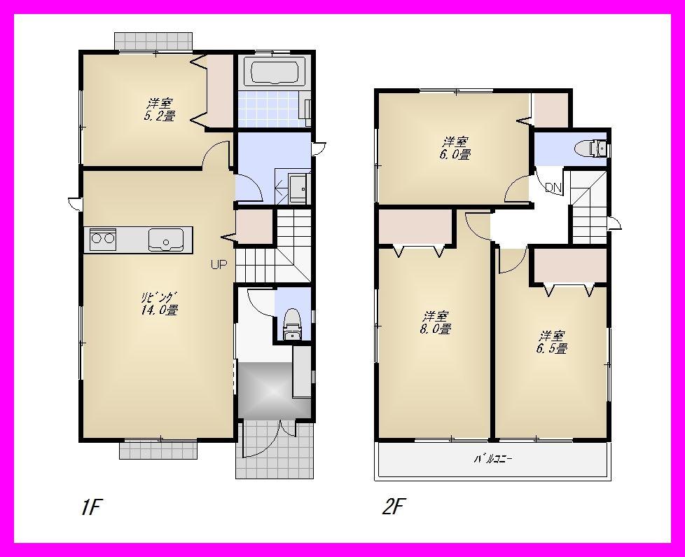 Floor plan. (C Building), Price 37,800,000 yen, 4LDK, Land area 110.7 sq m , Building area 92.73 sq m