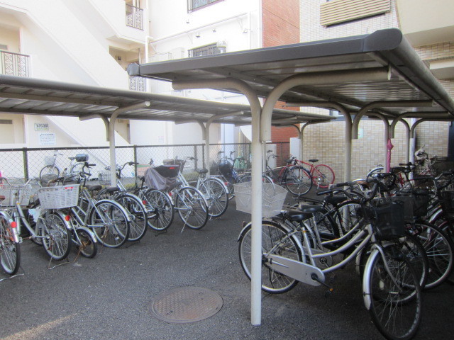 Other common areas. Happy Covered bicycle parking