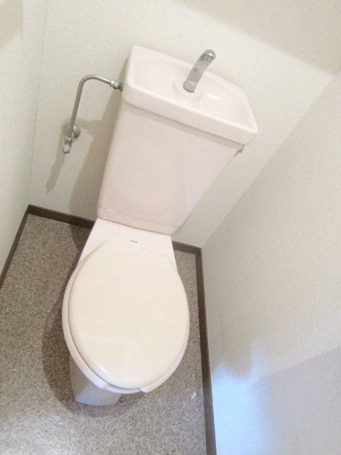Toilet. It settles down space