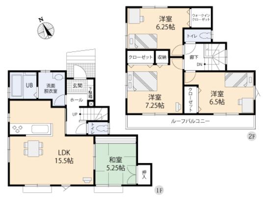 Floor plan. 43,900,000 yen, 4LDK, Land area 100.1 sq m , Building area 96.88 sq m floor plan