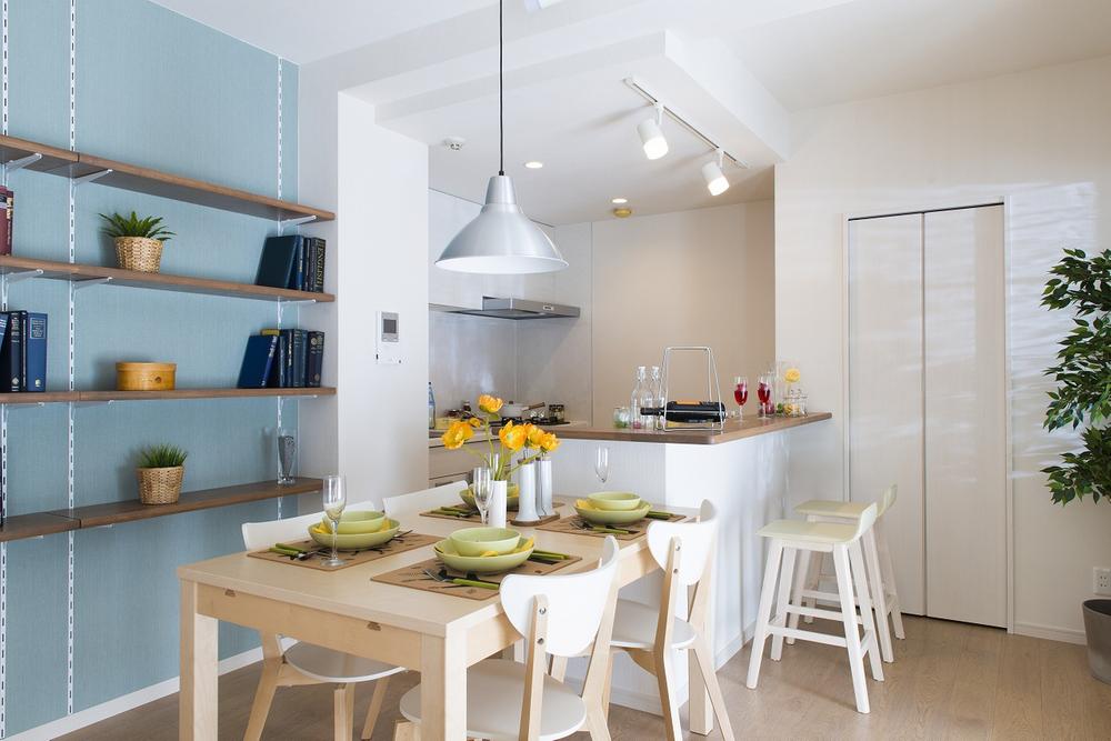 Kitchen. Local model room dwelling unit indoor (07 May 2013) Shooting