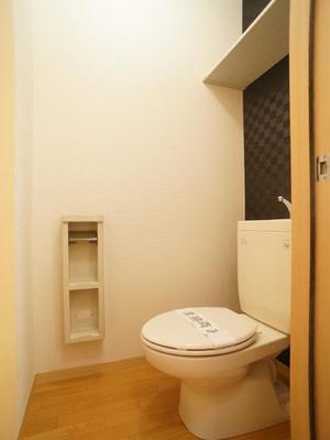 Toilet. Since the shelves are installed to the upper, What we need in the toilet in the toilet