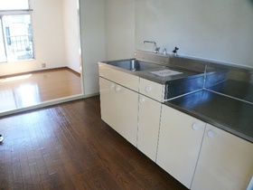 Kitchen. Two-burner gas stove is installed Allowed