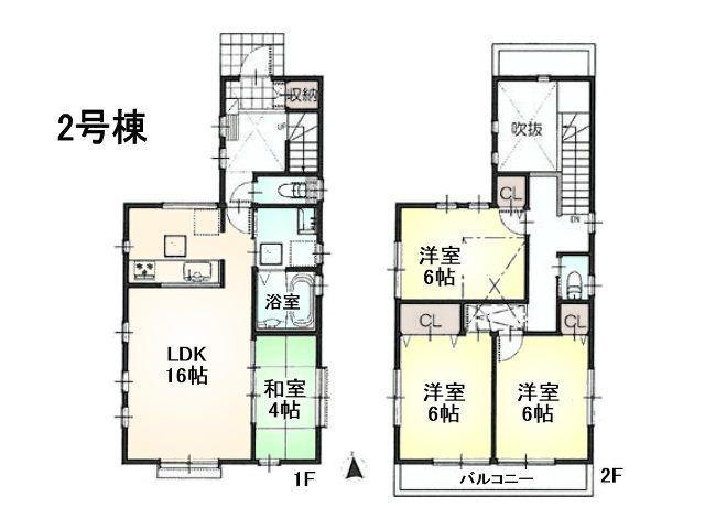 Floor plan. 40,800,000 yen, 4LDK, Land area 100.1 sq m , Building area 94.9 sq m