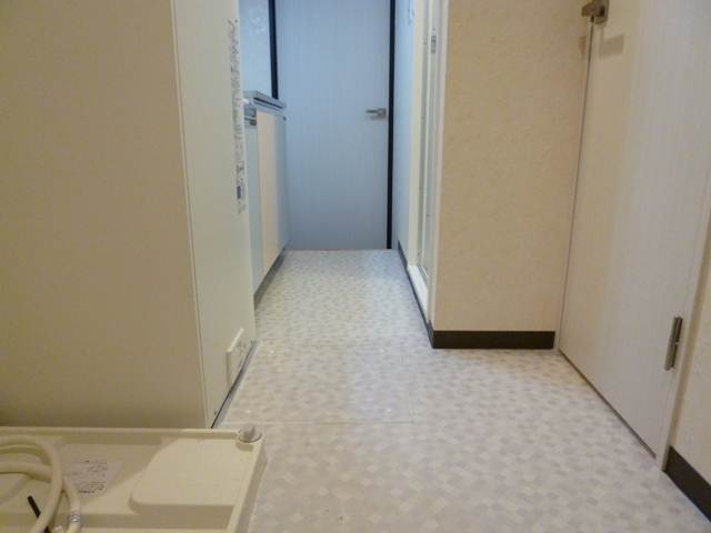 Kitchen. Spacious hallway