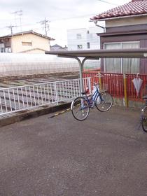Other common areas. There are bicycle parking lot with a roof