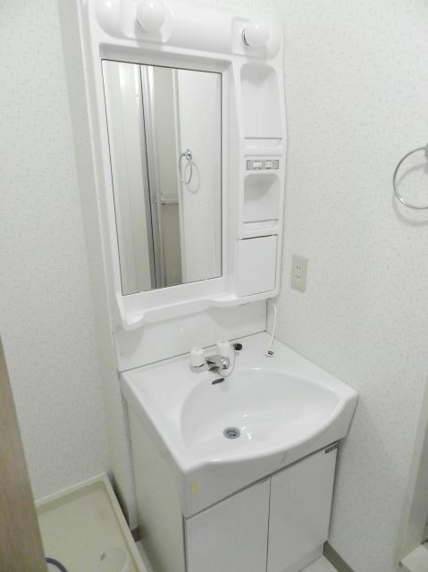 Washroom. With separate wash basin