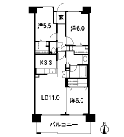 Floor: 3LDK + 2WIC + FC, the occupied area: 70.67 sq m, price: 29 million yen (tentative)