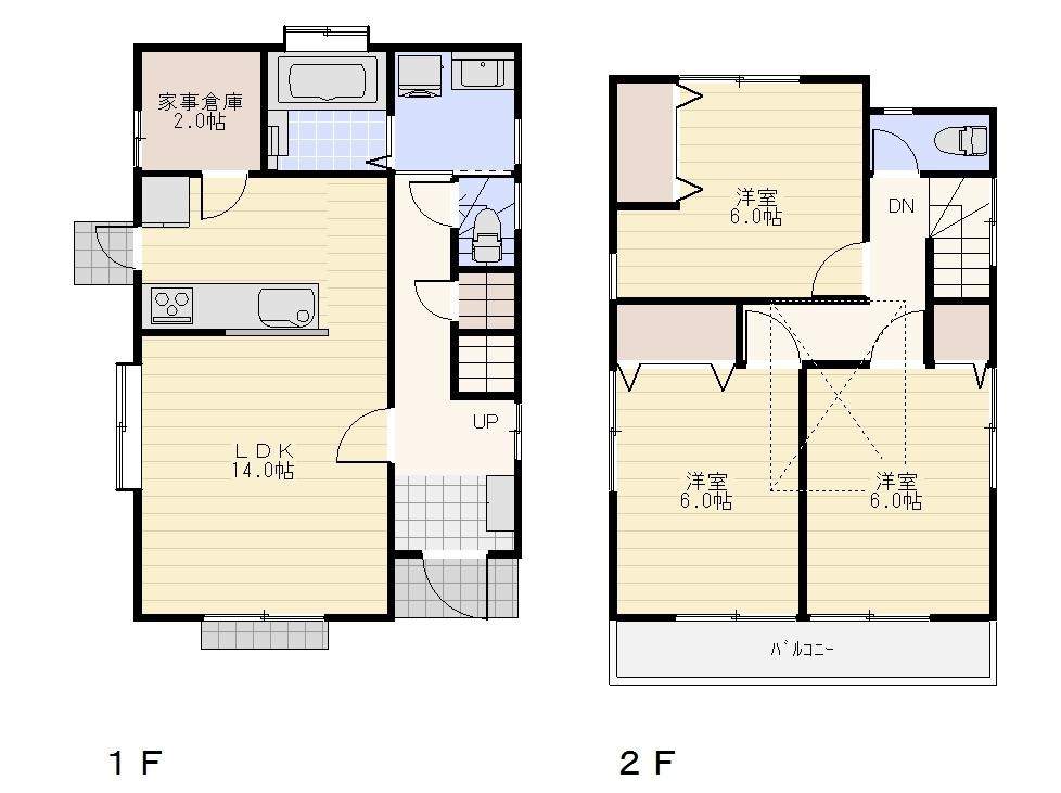 Floor plan. 57,800,000 yen, 3LDK + S (storeroom), Land area 112.94 sq m , Building area 82.62 sq m floor plan