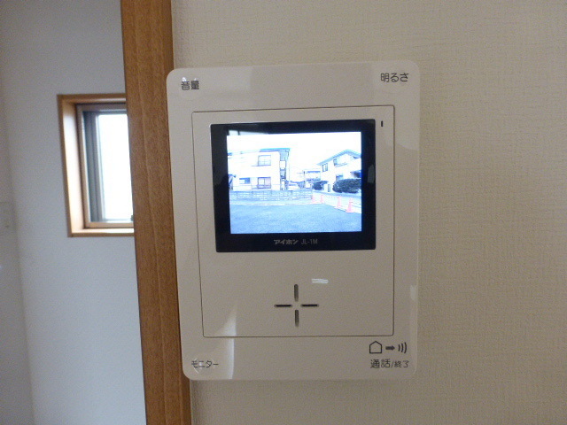 Security. Security surface worry on the monitor with intercom