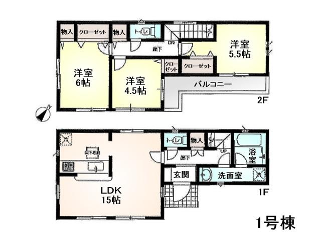 Floor plan. 39,800,000 yen, 3LDK, Land area 100.04 sq m , Building area 77.76 sq m floor plan