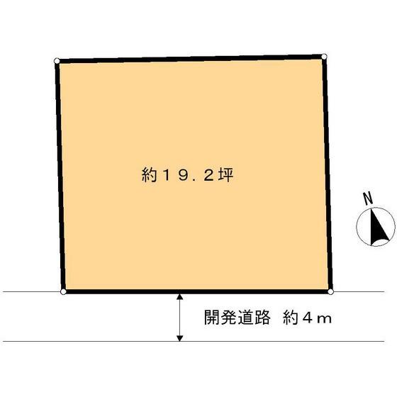 Compartment figure. Land price 14.8 million yen, Land area 63.56 sq m