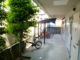 Other common areas. There are bicycle parking space