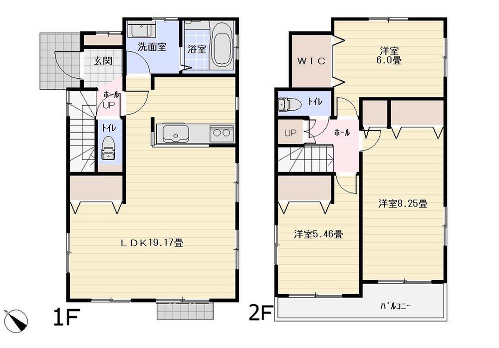 Floor plan. 45,800,000 yen, 3LDK, Land area 119.11 sq m , Building area 93.99 sq m