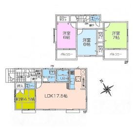 Floor plan. 40,800,000 yen, 4LDK, Land area 102.5 sq m , Building area 97.08 sq m floor plan
