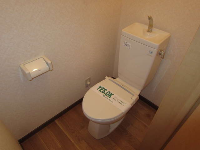 Toilet. It settles down space