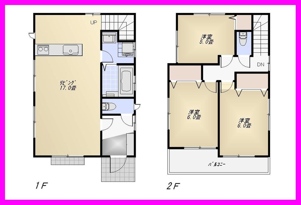 Floor plan. 38,800,000 yen, 3LDK, Land area 105.1 sq m , Building area 81.97 sq m
