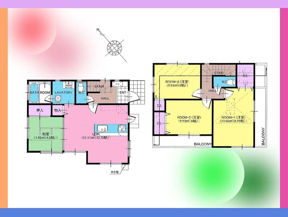 Other building plan example. Building plan example (No. 10 place) building price 11,550,000 yen, Building area 90.26 sq m