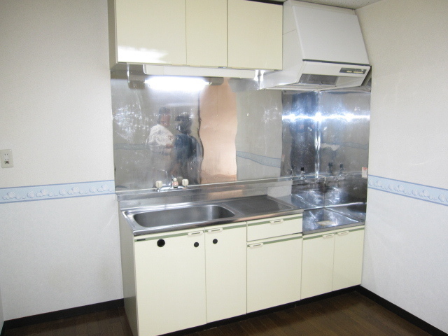 Kitchen. Two-burner gas stove is installed Allowed