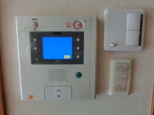 Security equipment. It might commonplace by now, TV is auto-lock system with monitor.