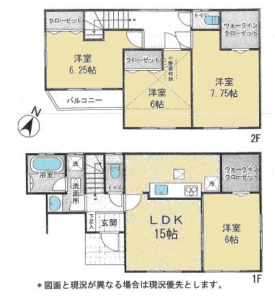 Floor plan. 41,800,000 yen, 4LDK, Land area 132.38 sq m , Is a floor plan of the building area 102.44 sq m store plenty.