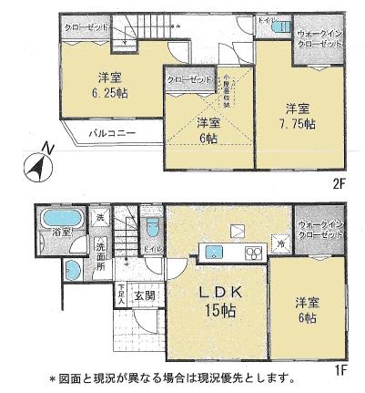 Floor plan. 41,800,000 yen, 4LDK, Land area 132.38 sq m , Is a floor plan of the building area 102.44 sq m store plenty. 