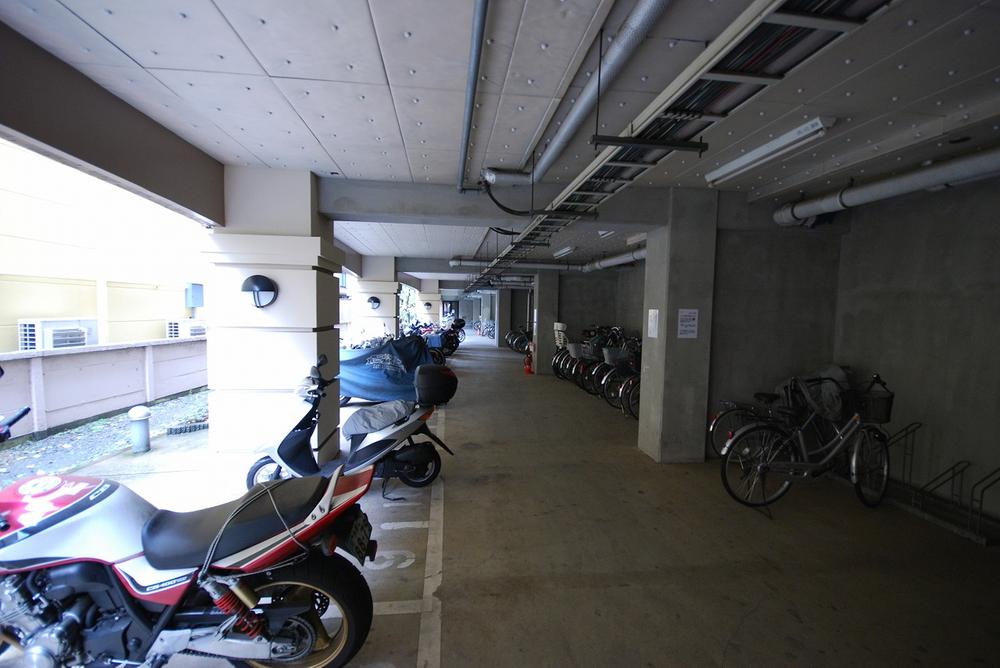 Parking lot. Common areas