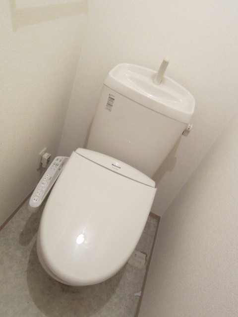 Toilet. Comfortable toilet with Washlet