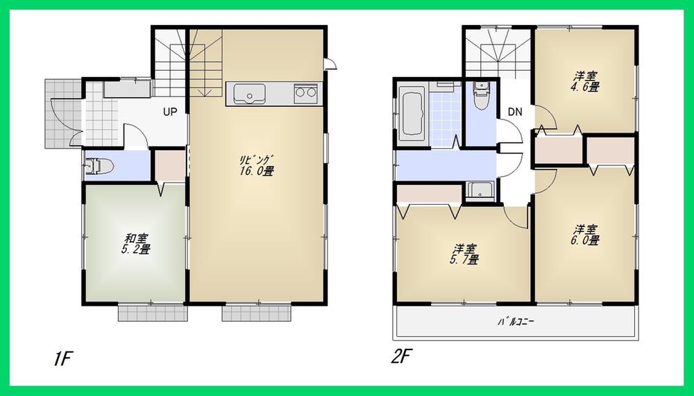 Floor plan. 42,800,000 yen, 4LDK, Land area 110.06 sq m , Building area 87.76 sq m