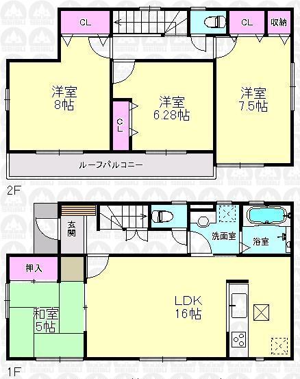 Floor plan. Koremasa Saeki until the food hall 1271m