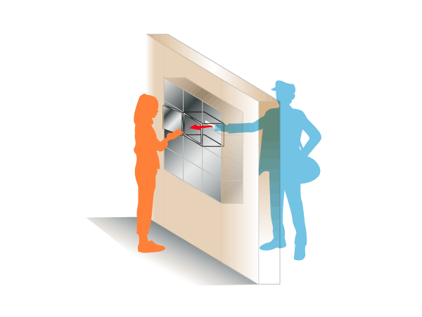 Other.  [Wall-through mailbox] E-mail box from the inside of the auto-lock can receive mail. It is unnecessary and out of troublesome door. (Conceptual diagram)