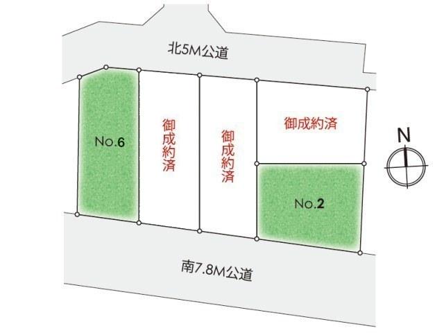 The entire compartment Figure. Shiraitodai 3-chome compartment view: No. 