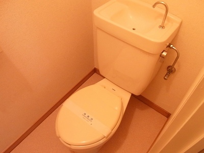 Toilet. It settles down space