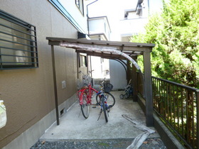 Other common areas. There are bicycle parking lot