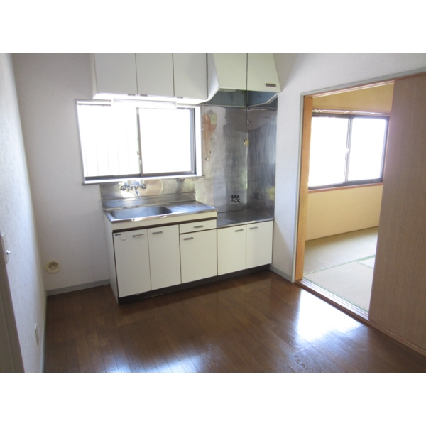 Kitchen. With a window of the kitchen is very bright!