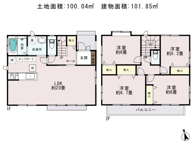 Floor plan. Nice house of strong Iida to earthquake