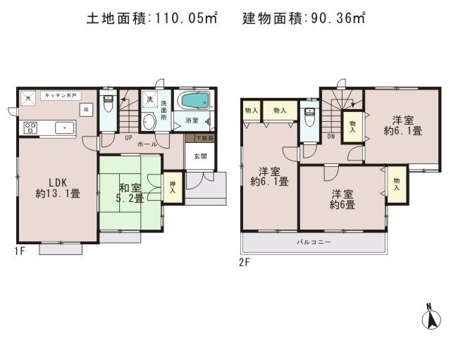 Floor plan. Nice house of strong Iida to earthquake
