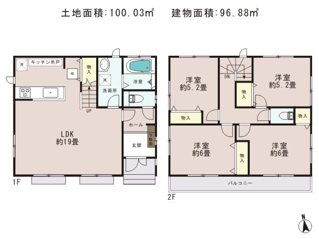 Floor plan. Nice house of strong Iida to earthquake