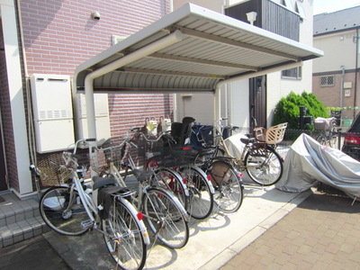 Security. It is a roof with bicycle parking