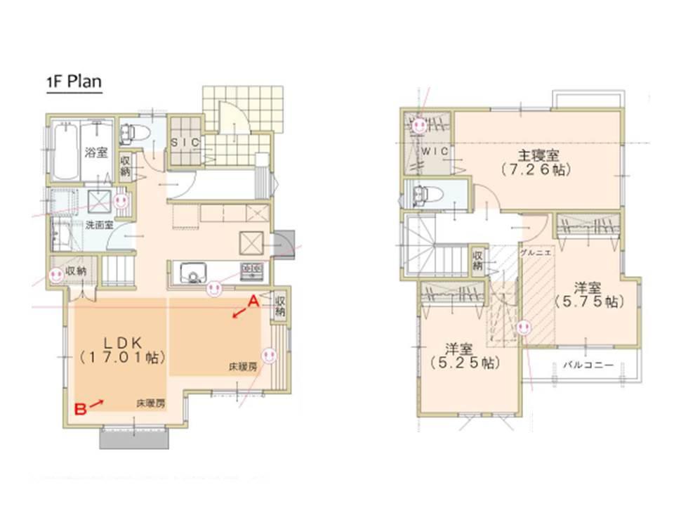 Floor plan. 40,800,000 yen, 3LDK + S (storeroom), Land area 115.65 sq m , Building area 87.58 sq m floor plan
