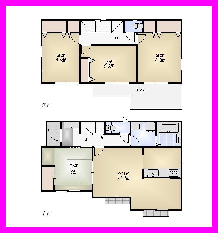 Floor plan. 42,800,000 yen, 4LDK, Land area 114.63 sq m , Building area 99.36 sq m