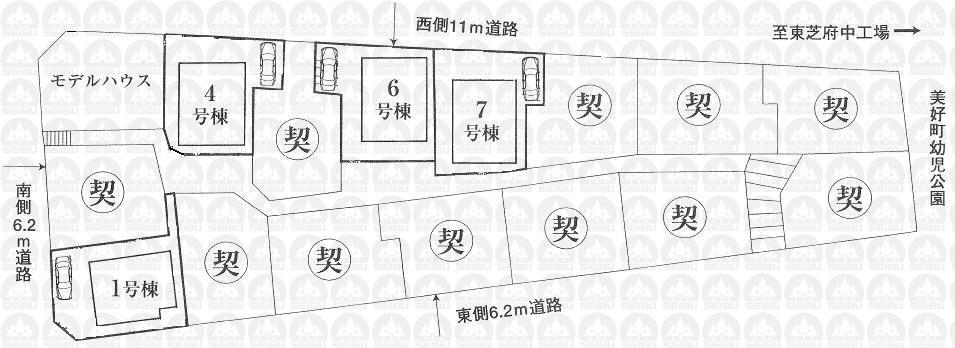 The entire compartment Figure. All 16 buildings This selling 1 buildings 6 Building: 136.90 sq m (41.42 square meters)  ※ Also it includes a shared land area