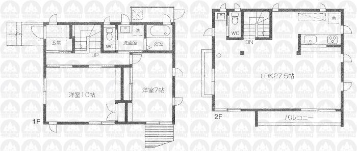 Floor plan. (4 Building), Price 57,700,000 yen, 2LDK, Land area 137.12 sq m , Building area 104.34 sq m