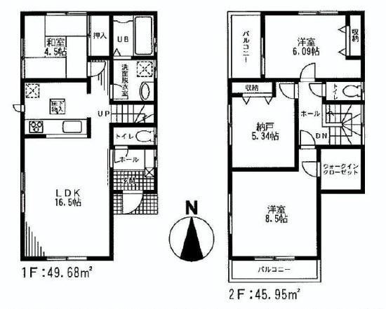 Floor plan. 44,800,000 yen, 3LDK+S, Land area 130.14 sq m , Building area 95.63 sq m storage generous of Mato