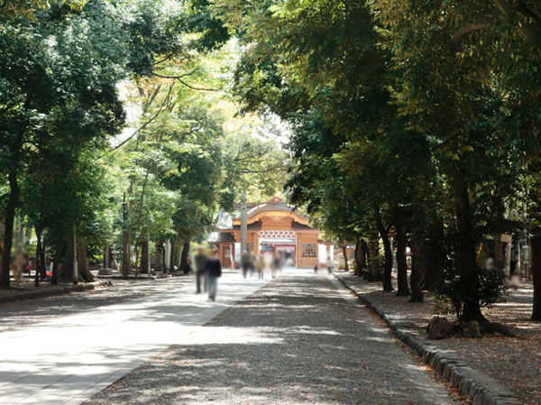 Surrounding environment. Ōkunitama Shrine (6-minute walk ・ About 480m)