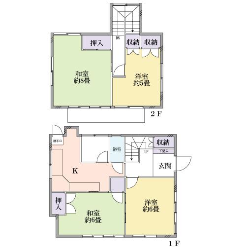 Floor plan. 29,980,000 yen, 4K, Land area 98.5 sq m , Building area 85.72 sq m