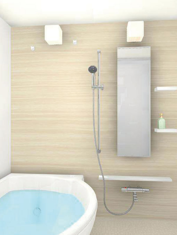 Bathing-wash room.  [A type ・ Bathroom Rendering] Always refresh the mood in the bathroom of the room.