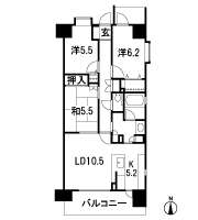 Floor: 3LDK + WIC, the occupied area: 74.11 sq m, Price: 48,400,000 yen, now on sale