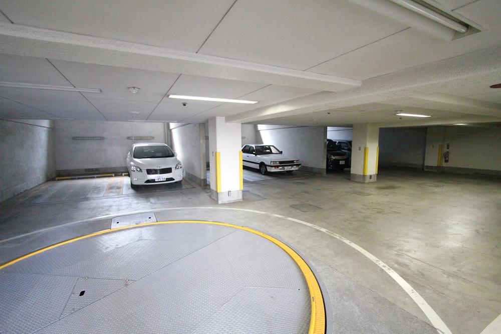 Parking lot. Common areas